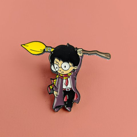 Harry Potter en su escoba